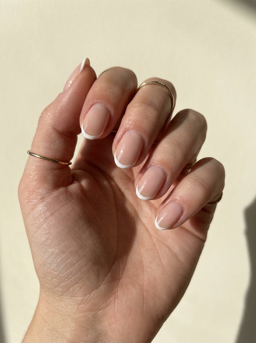 Cute White French Nails – gepflegte Nagelidee 2026